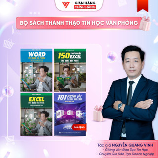 Combo 3 Sách Excel - Word Và 150 Thủ Thuật Excel Ứng Dụng Văn Phòng ĐÀO TẠO TIN HỌC Từ Cơ Bản Đến Nâng Cao - Tặng 101