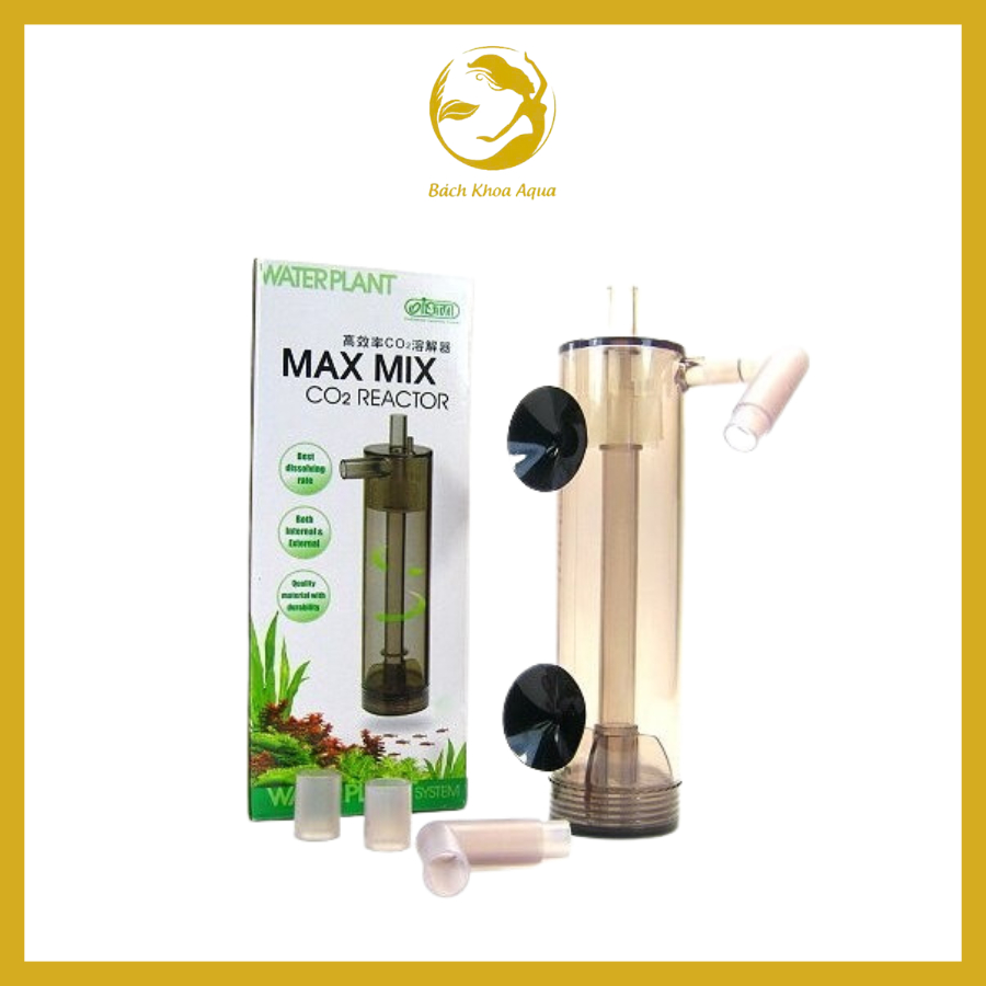 Trộn CO2 thủy sinh Ista Max Mix M – Dùng ngoài lọc, tăng hấp thụ CO2, phù hợp bể thủy sinh từ 60–120L