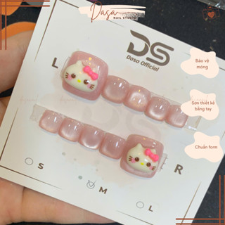  Móng giả cho chân MẮT MÈO nail box chân thiết kế GIÁ RẺ đơn giản sang trọng tặng keo dán móng MC113 