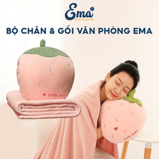  Chăn gối văn phòng 2 trong 1 hình thú dễ thương - Tiện lợi & gấp gọn cho giờ nghỉ trưa 