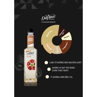 Siro Hương Quả Phỉ / Classic Hazelnut Syrup - DaVinci Gourmet (750ml)