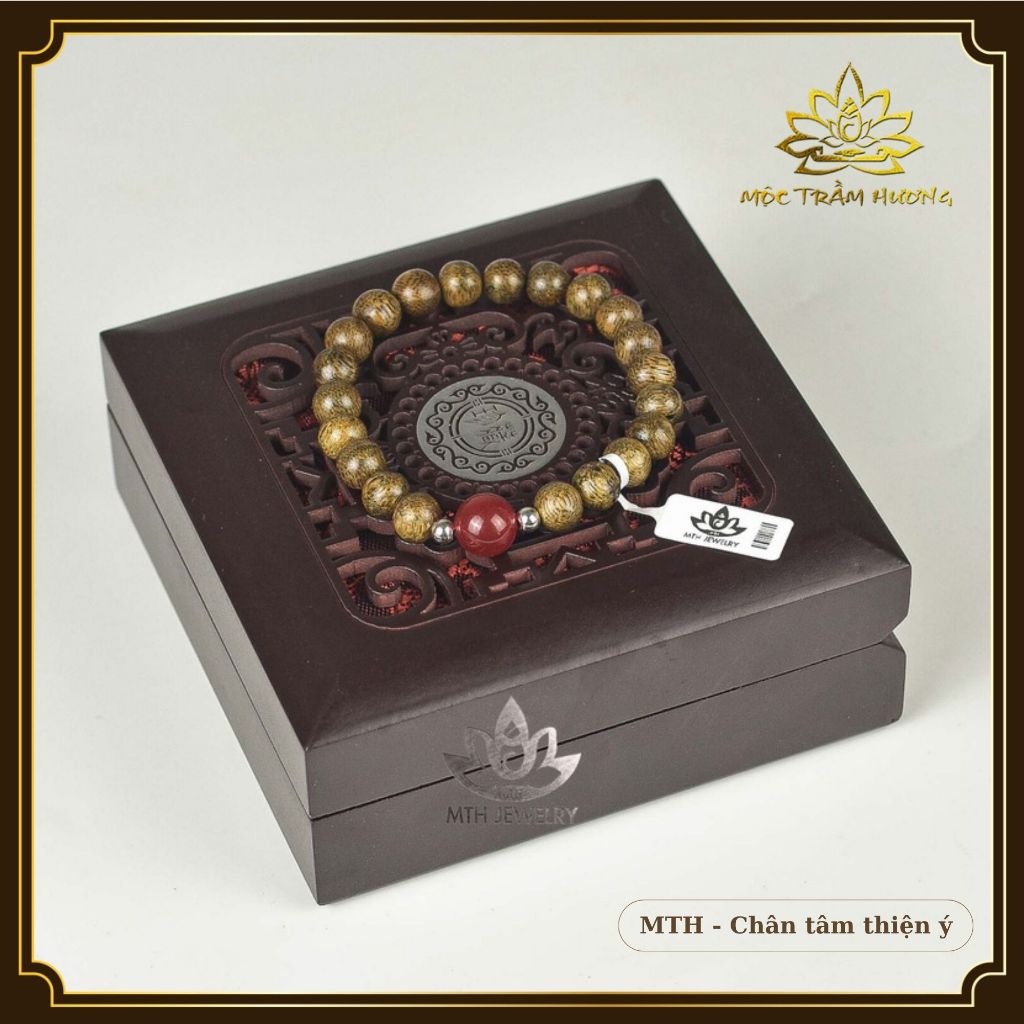 Vòng Trầm Hương Tròn Đơn Kim Ngọc Trợ Mệnh Size 6/7/8/10mm - Đá Màu Theo Mệnh Phong Thủy -  Mộc Trầm Hương MTH