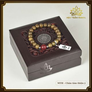 Vòng Trầm Hương Tròn Đơn Kim Ngọc Trợ Mệnh Size 6/7/8/10mm - Đá Màu Theo Mệnh Phong Thủy -  Mộc Trầm Hương MTH