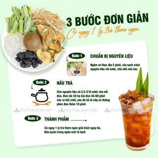 5 Set trà sâm bí đao hạt chia, set nấu 5-7 lit nước, trà bí đao giải khát, thanh lọc cơ thể - Thảo Dược Việt