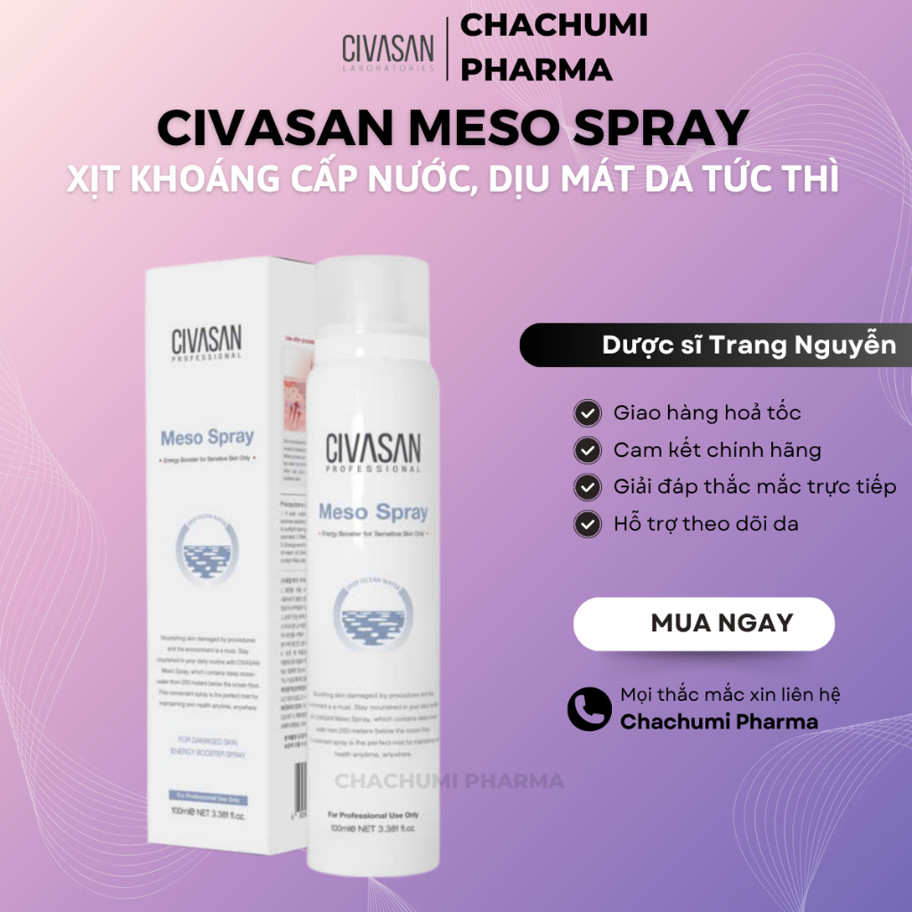 Xịt Khoáng Civasan Meso Spray 100ml