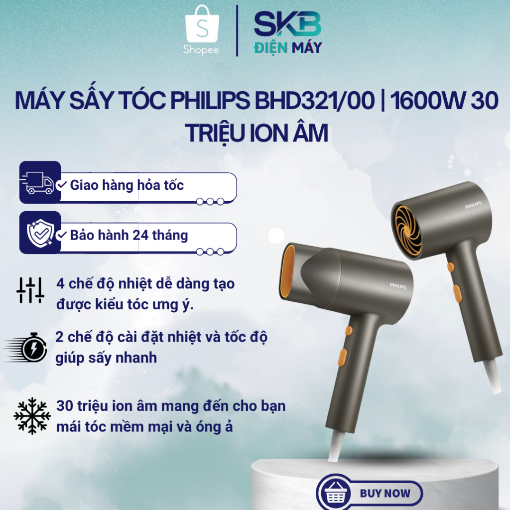 Máy sấy tóc Philips HP8108, BHC010, BHC015, BHD300, BHD321, BHD350, BHD500, BHD510