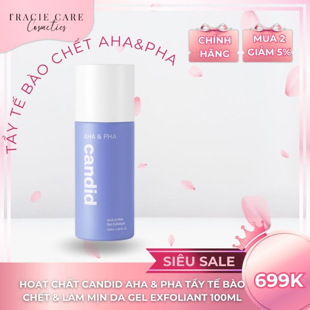 Hoạt Chất Candid AHA & PHA  àm Mịn Da Gel Exfoliant 100ml