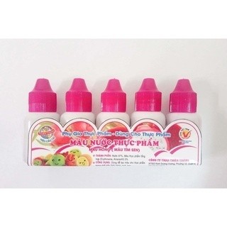Màu nước thực phẩm Thiên Thành 1 lọ (10ml/chai)