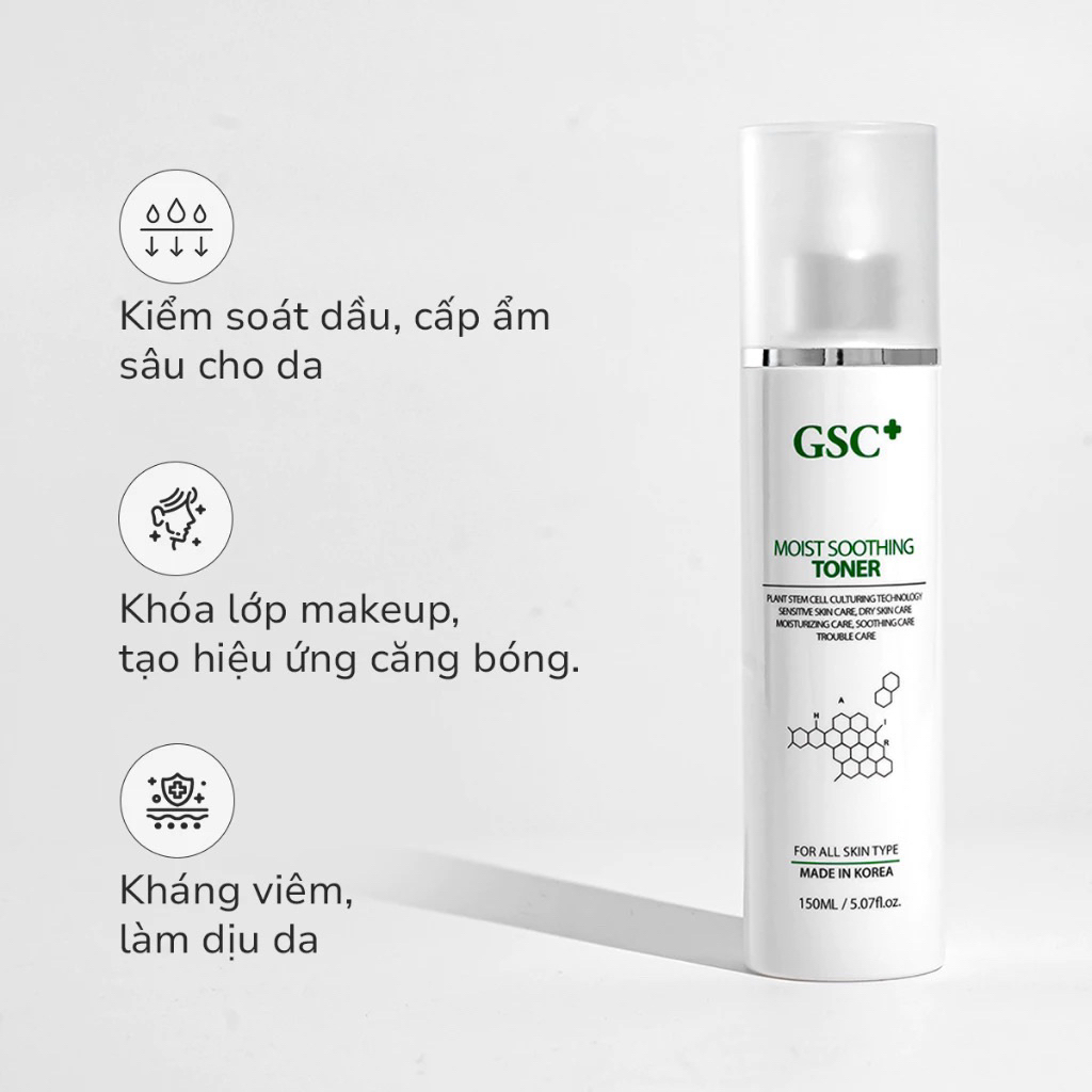 Xịt khoáng cấp ẩm GSC Moist Soothing Toner chính hãng