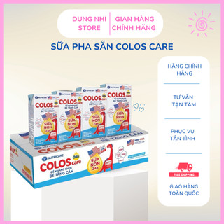 Sữa Pha Sẵn Colos Care Nutricare Tăng Cân, Tăng Miễn Dịch Dành Cho Bé Từ 6M+ - Thùng 48h*110ml