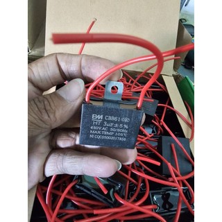 (5 cái) Tụ quạt 3uf 450VAC CBB61 chính hãng