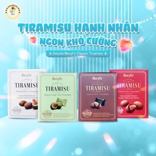 Socola Beryl's Classic Tiramisu Hạnh Nhân Nhiều Vị Hộp 65g Hoặc 100g 