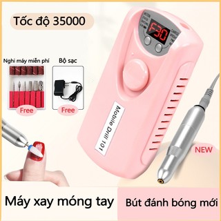  Máy mài móng 35000RPM tích điện đủ phụ kiện Spa NAIL DRILL Khoẻ Làm Móng Chuyên Dụng 