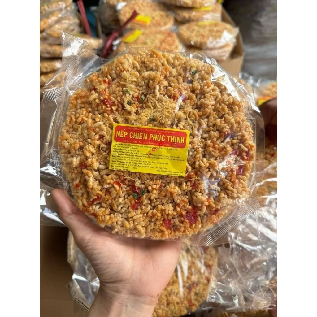 Combo 10 gói NẾP SẤY CHÀ BÔNG HÀNH ỚT   Phúc Thịnh (loại  ngon,combo 10 bánh 750g)