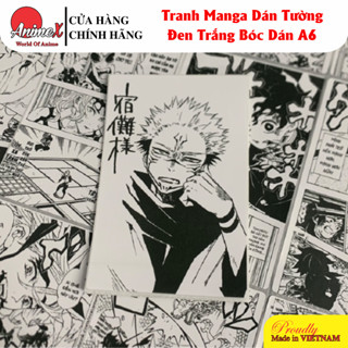 Combo 20/50/100 Tờ Giấy Dán Tường Anime Mangawall Hình Poster Truyện Tranh Trang Trí Bàn Học AnimeX