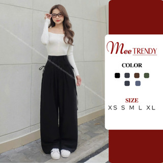 Quần Ống Rộng Cột Dây Hai Bên Mee.trendy Cá Tính Quần Suông Rộng Nữ Tôn Dáng Phong Cách Ulzzang [Q8]