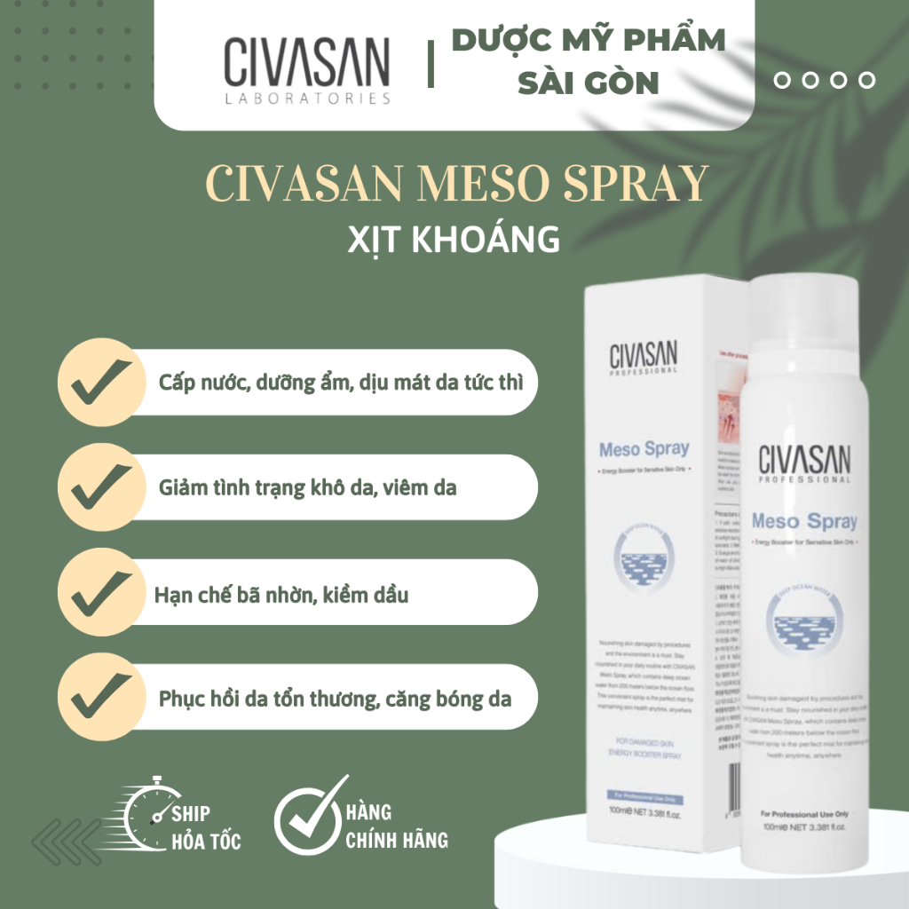 Xịt Khoáng Civasan Meso Spray 100ml