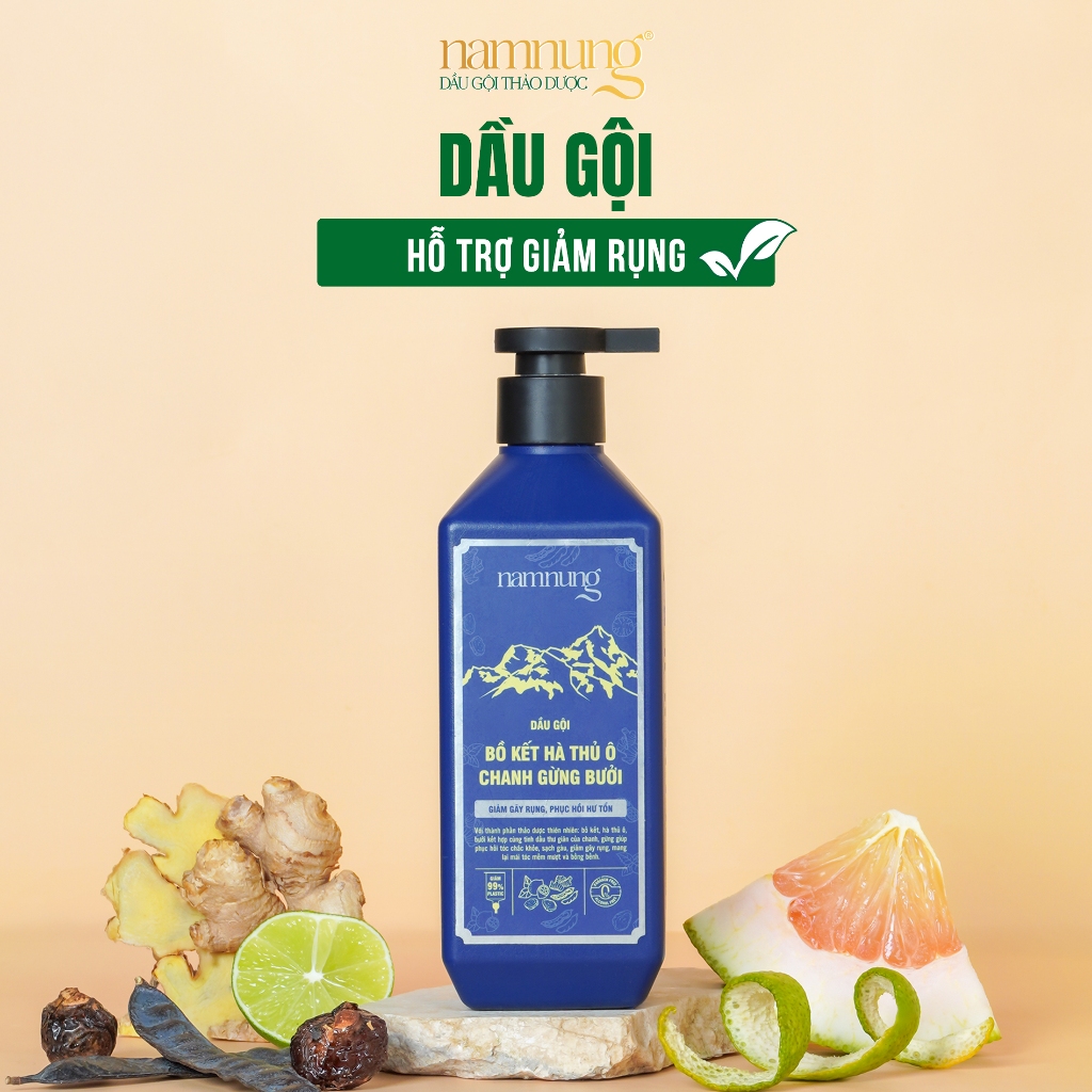 Combo 2 Chai Dầu Gội Thảo Dược NAMNUNG Giảm Gàu Giảm Rụng Tóc Chiết Xuất Thảo Dược 500ml | BigBuy360 - bigbuy360.vn