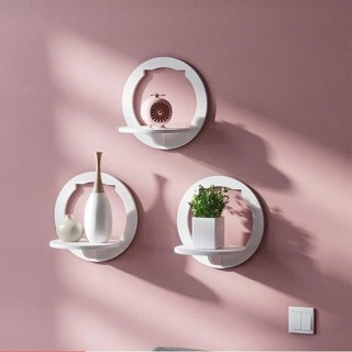 Kệ Trang Trí Dán Tường – Kệ Decor Phòng Khách, Không Cần Khoan, Chống Nước