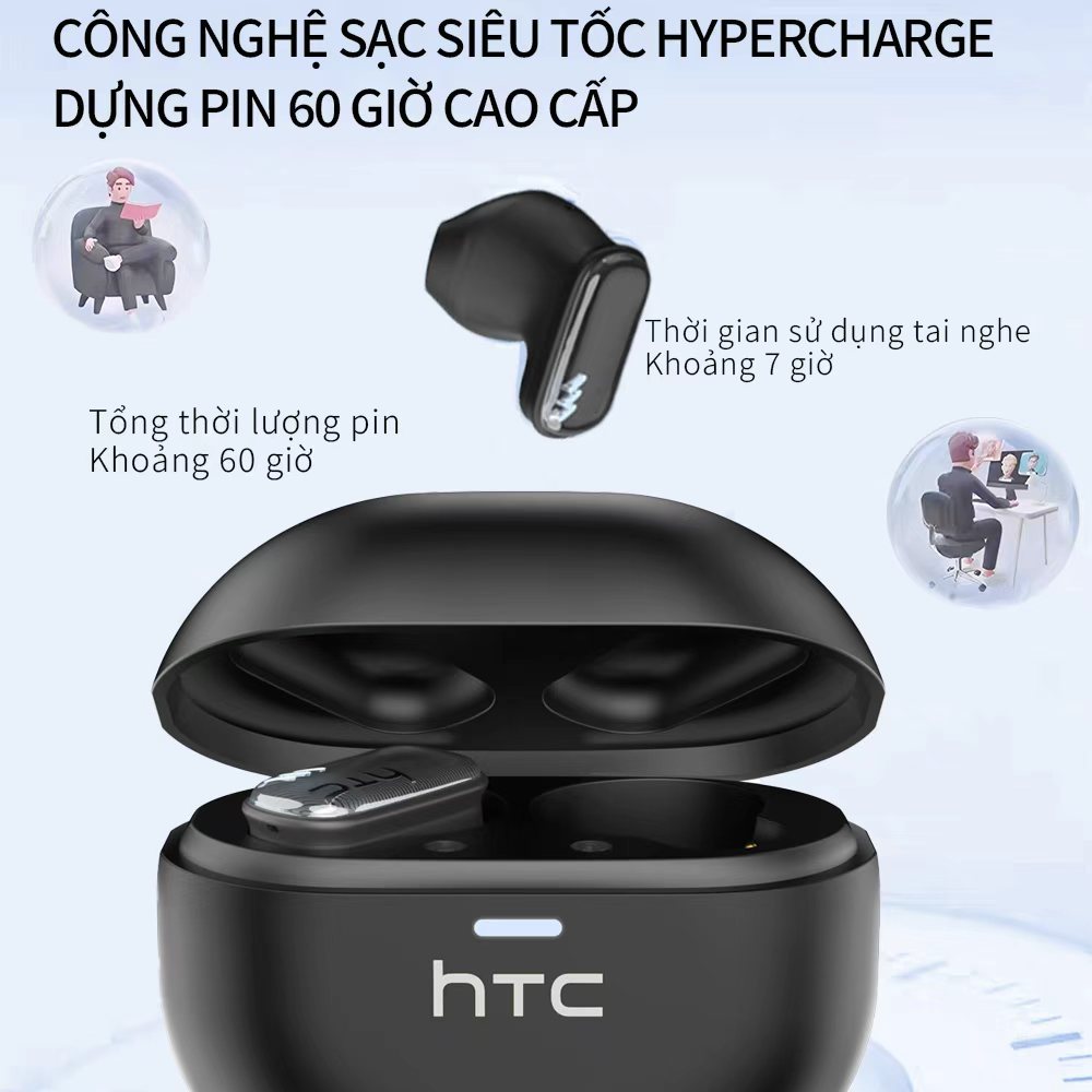 HTC NE16 Tai Nghe Phiên Dịch tai nghe bluetooth 6.0 Tai nghe không dây âm thanh nổi HiFi Al Tai nghe không dây dịch | BigBuy360 - bigbuy360.vn
