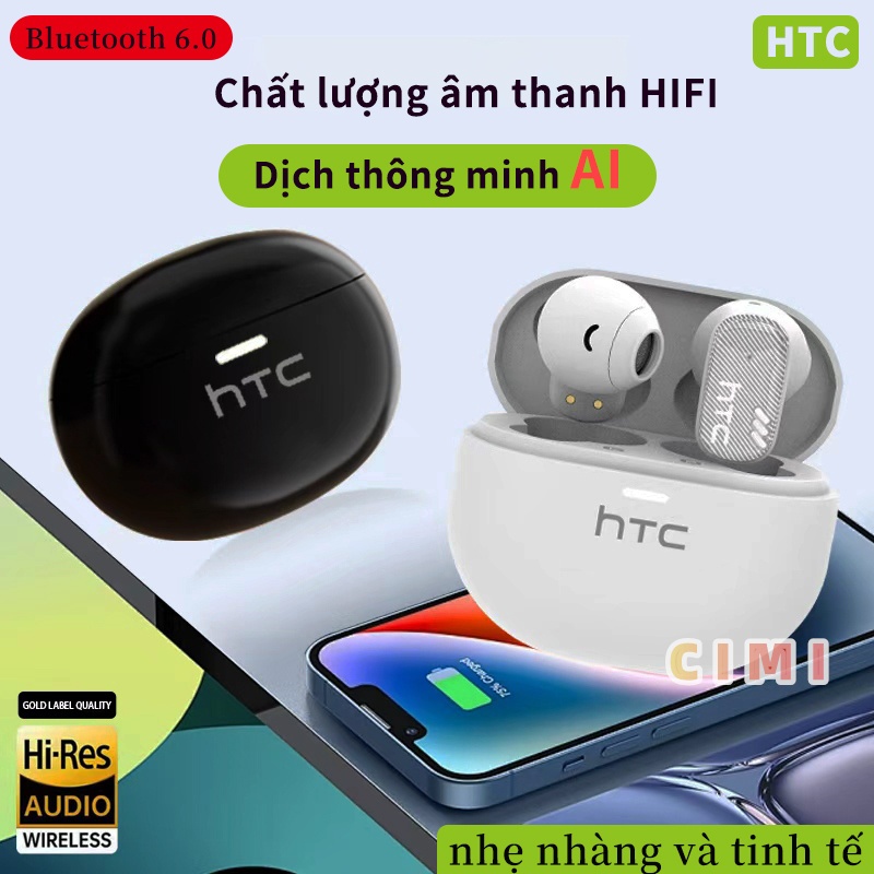 HTC NE16 Tai Nghe Phiên Dịch tai nghe bluetooth 6.0 Tai nghe không dây âm thanh nổi HiFi Al Tai nghe không dây dịch