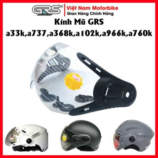 Kính Trắng W Gắn Mũ Bảo Hiểm GRS a33k,a737,a368k,a102k,a966k,a760k... Nhiều Màu Sắc + Tặng Kèm Ốc