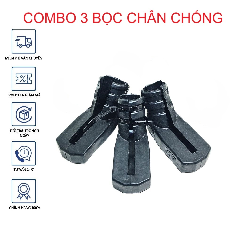 CAO SU LÓT CHÂN CHỐNG XE MÁY 3 CÁI