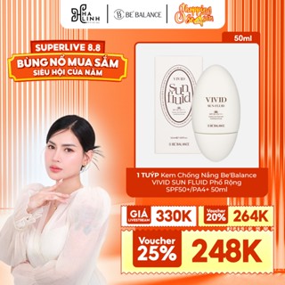 [VÕ HÀ LINH X BE'BALANCE] Kem Chống Nắng Be'Balance VIVID SUN FLUID Phổ Rộng SPF50+/PA4+ 50ml