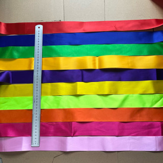 Băng rôn trơn, hàng có sẵn, kt 4.5x95cm, vải phi bóng đẹp, dùng để in ấn, cổ động thể thao