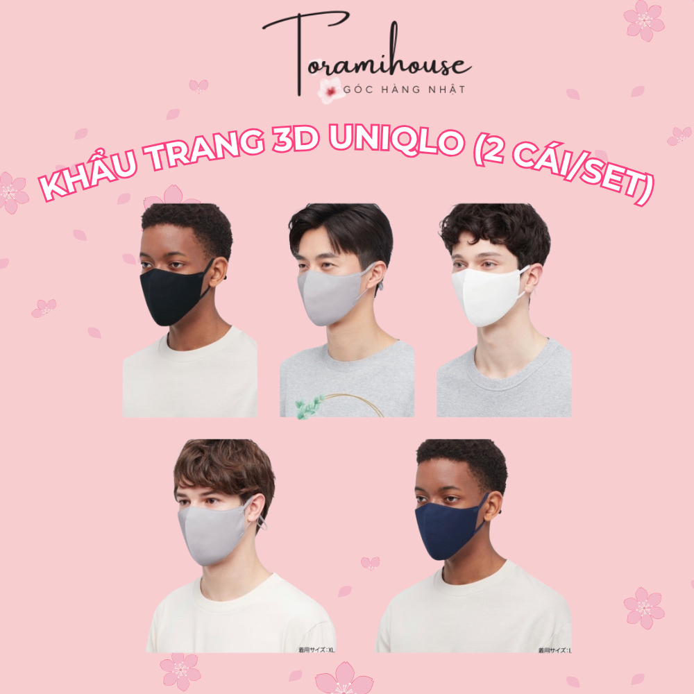UNIQLO AIRism 3D Mask - Khẩu trang UNIQLO 3D (tag Nhật)