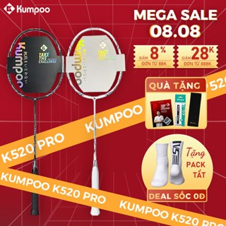 Vợt cầu lông Kumpoo K520 pro chính hãng carbon 4U G5 căng sẵn công thủ toàn diện, tặng quấn cán, túi vợt mọi người chơi