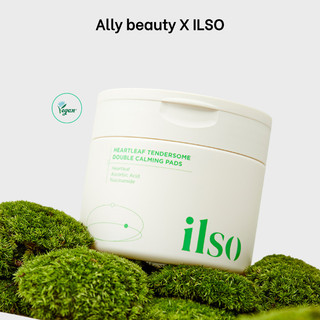  Toner pad thuần chay làm dịu da giảm sưng mụn Ilso Heartleaf Tendersome Double Calming Pad 60 miếng 