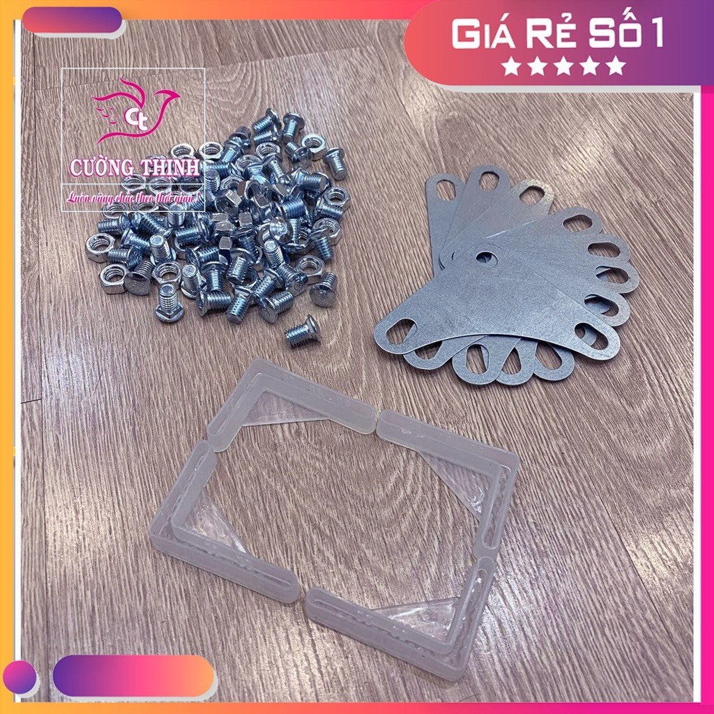 [Combo Ốc, Pas, Chân nhựa] Kệ 2 tầng, 3 tầng, 4 tầng, 5 tầng, Lắp ráp Kệ sắt v lỗ đa năng