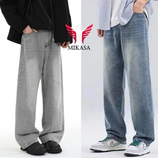 Quần jean baggy nam Xanh RETRO ống rộng xuông cạp cao Quần bò nam dáng suông xu hướng LUCY MALL