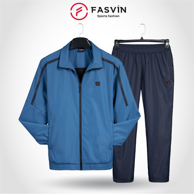 Bộ Quần Áo Gió Thể Thao Nam FASVIN BD22536.HN 02 Lớp Lót Thun Dày Dặn Ấm Áp Chất Vải Kiểu Dáng Đẹp