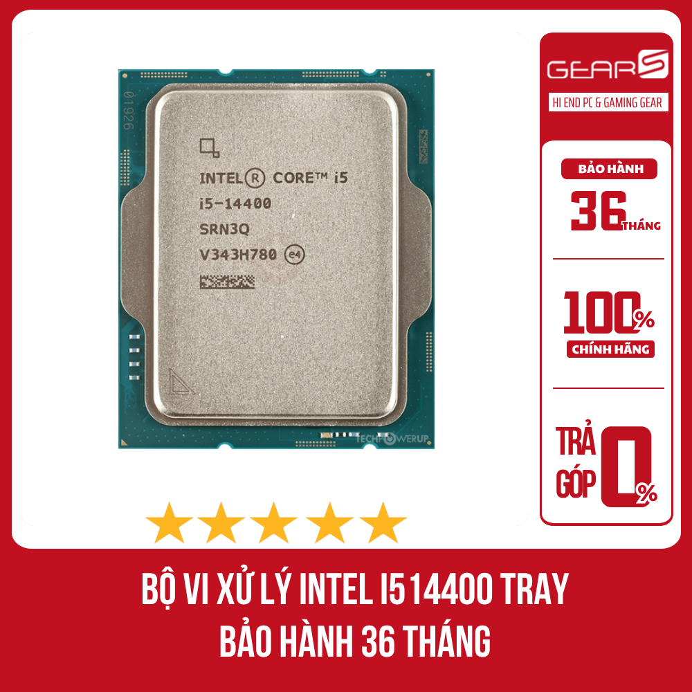 [FULL VAT]CPU Intel Core i5 14400 Tray - Bảo Hành 36 Tháng