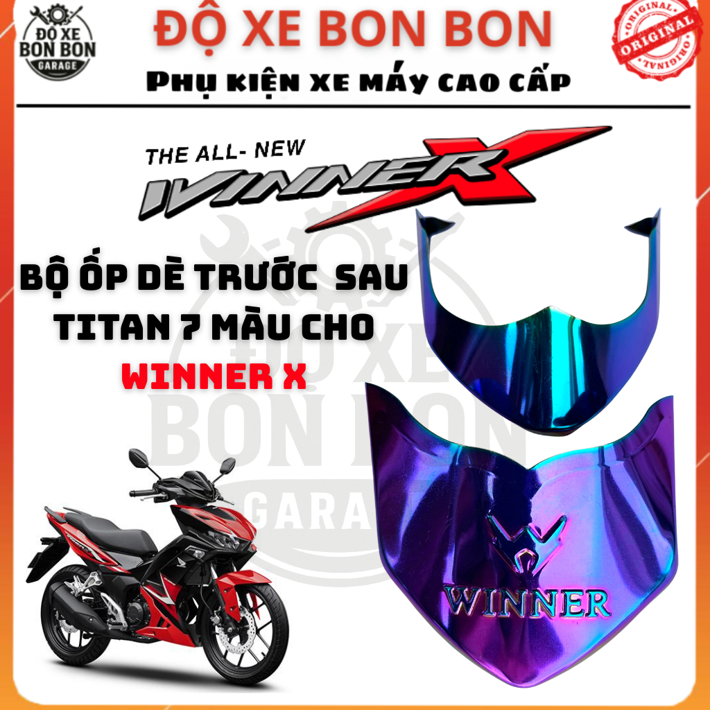 Bộ Ốp Bảo Vệ Mỏ Dè Winner X 2019 - 2022, Ốp Mũi Dè Trước Sau WInner X, Bịt Mũi Dè Winner X V2 V3