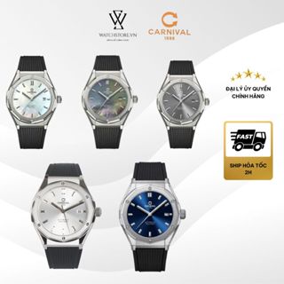 Đồng hồ Carnival 42mm Nam 8168G-VT-DCS Máy Cơ/Automatic Kính Sapphire Dây Cao Su chính hãng - Watchstore