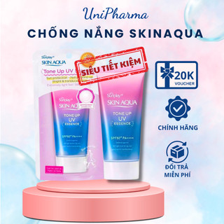 Kem chống nắng Skin Aqua, KCN SUNPLAY TONEUP UV hỗ trợ nâng tone, kiềm dầu SPF 50+ PA++++ dạng ESSENCE, MILK - 80G