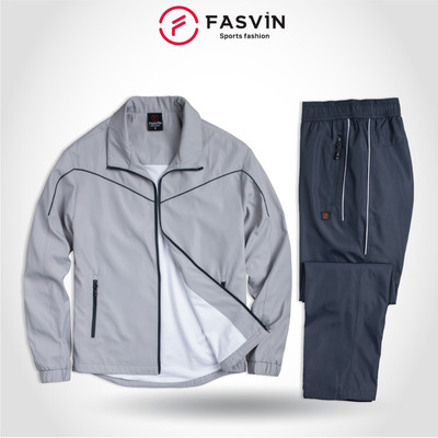 Bộ Quần Áo Gió Dày Nam FASVIN BD22534.HN 02 Ống Xuông Lót Vải Thun Thể Thao Rất Đẹp