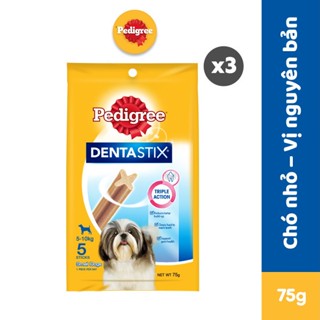   Mã FMCGMALL -8% đơn 250K  Bộ 3 bánh xương chó nhỏ Pedigree Dentastix 75g 