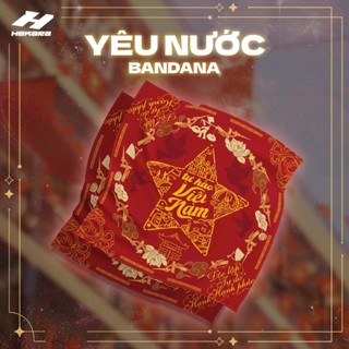  Khăn Bandana Yêu Nước Việt Nam Khăn Choàng Tổ Quốc 65x65xm - Hekara Clothes 