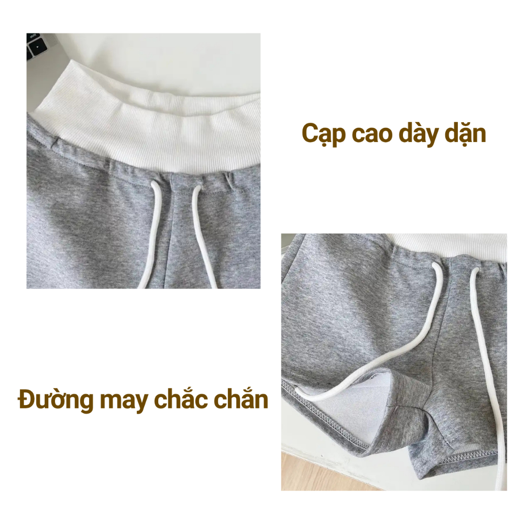 Quần short nữ kiểu dáng thể thao lưng cao tôn dáng cạp chun co dãn chất vải dày dặn mịn đẹp QD05 | BigBuy360 - bigbuy360.vn