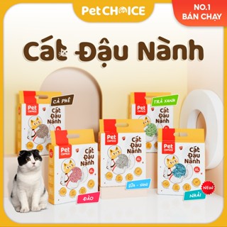 [Bán chạy] Cát vệ sinh cho mèo, cát đậu nành hữu cơ dành cho thú cưng PetChoice 6L/2kg không bụi