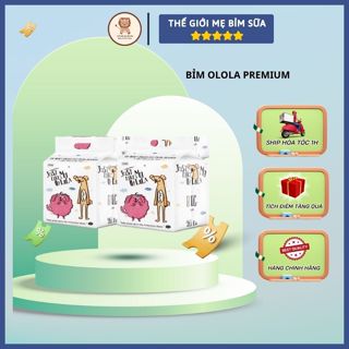 [Thế Giới Mẹ Bỉm Sữa] Bỉm Olola Nội Địa Hàn phiên bản Premium cao cấp siêu mềm mại cho bé - thegioimebimsua