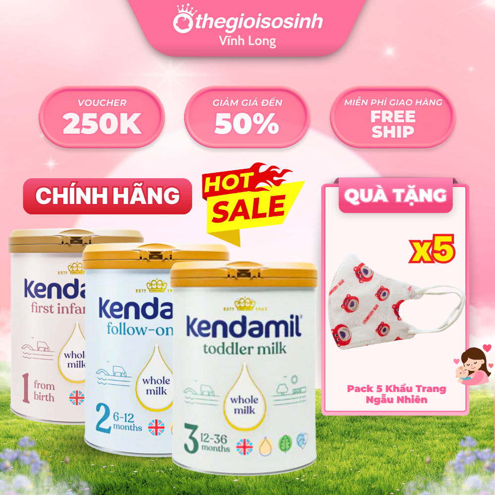 Sữa Công Thức Nguyên Kem Kendamil Classic Số 1, 2, 3 - Sữa Kendamil Organic Số 1, 2, 3 (Nhập Khẩu Từ