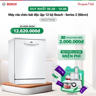 [8-10.8] Voucher Shopee đến 2TR | Máy Rửa Chén Độc Lập 12 bộ Bosch SMS2ITW04E-Series 2 (60cm)- Hàng chính hãng