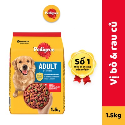 Thức Ăn Dạng Hạt Khô Cho Chó Lớn PEDIGREE Vị Bò Và Rau Củ