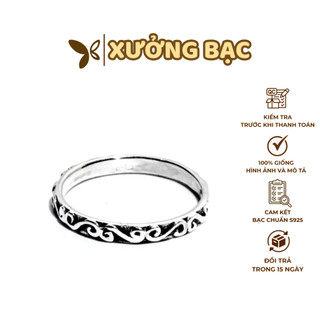  Nhẫn Bạc Chrome Heart Thép Cao Cấp s925 Đúc Bạc Thái S925 Không Gỉ Xưởng Bạc Jewelry 