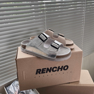 Dép RENCHO DUAL DOUBLE STRAPS hai quai cao 5cm đế trấu định hình lòng bàn chân chống trơn trượt tăng chiều cao nam nữ